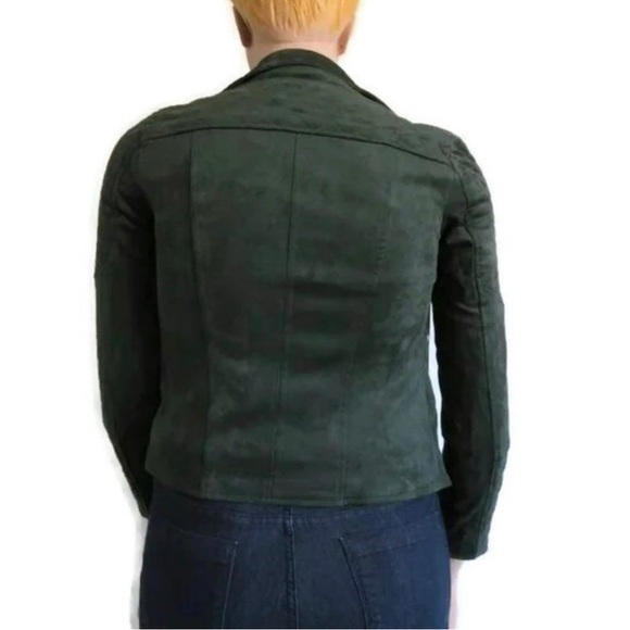 KUT from the KLOTH Jeans Women Quinn Vegan Suede Moto Jacket Top Size XS NWT - Picture 4 of 9